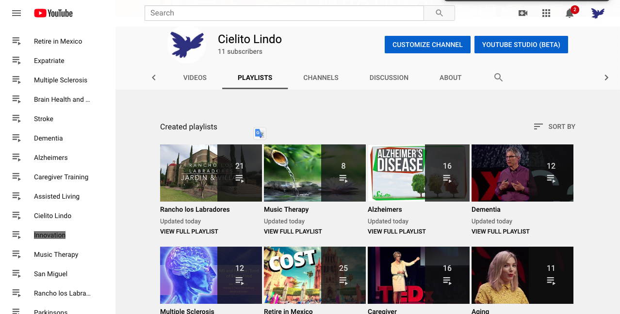 Cielito LIndo Senior Living YouTub videos: Cielito Lindo, Rancho los Labradores, assisted living, memory care, alzheimer's parkinson's dementia